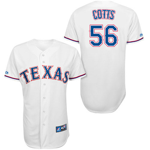 Neal Cotts #56 Youth Baseball Jersey-Texas Rangers Authentic Home White Cool Base MLB Jersey